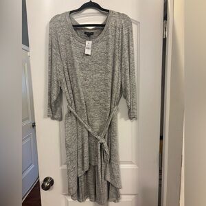 Lane Bryant Gray High Low shirt
